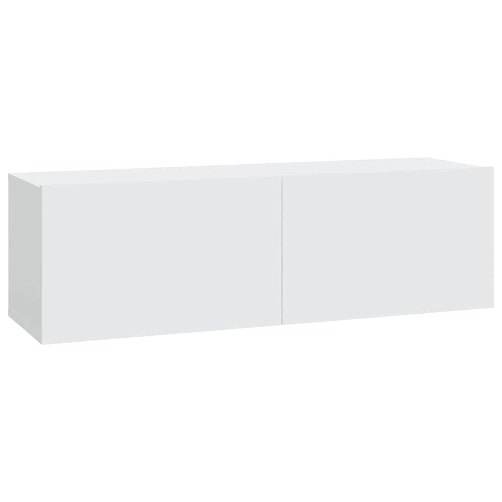 Seina telerikapid 4 tk, valge, 100 x 30 x 30 cm