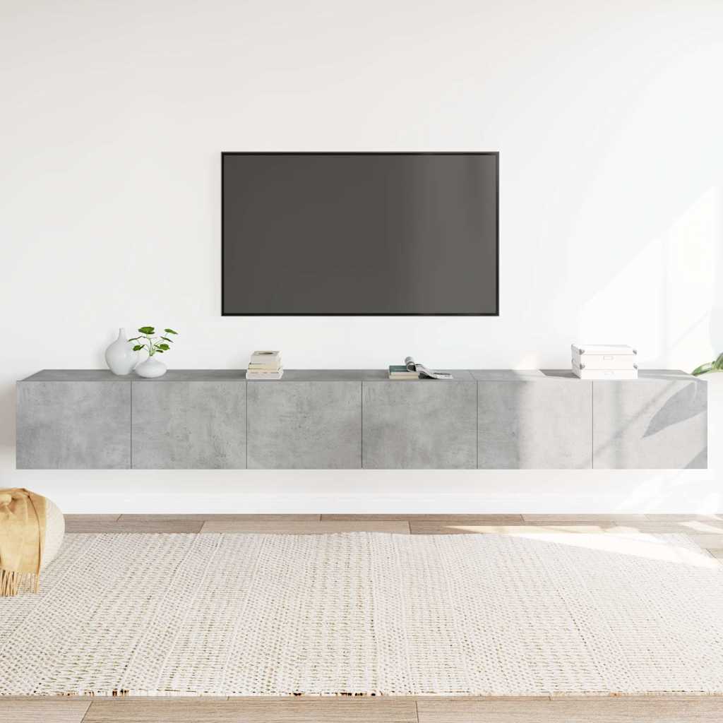 3-osaline telerikappide komplekt, betoonhall, tehispuit