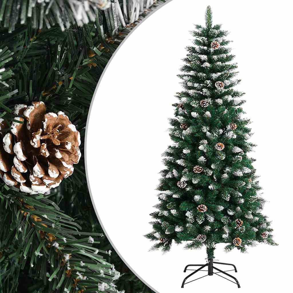 Kunstkuusk alusega, roheline, 120 cm, PVC