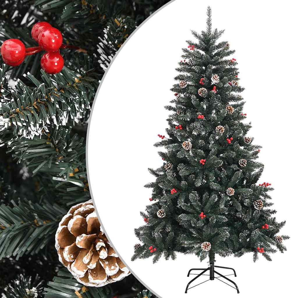 Kunstkuusk alusega, roheline, 150 cm, PVC
