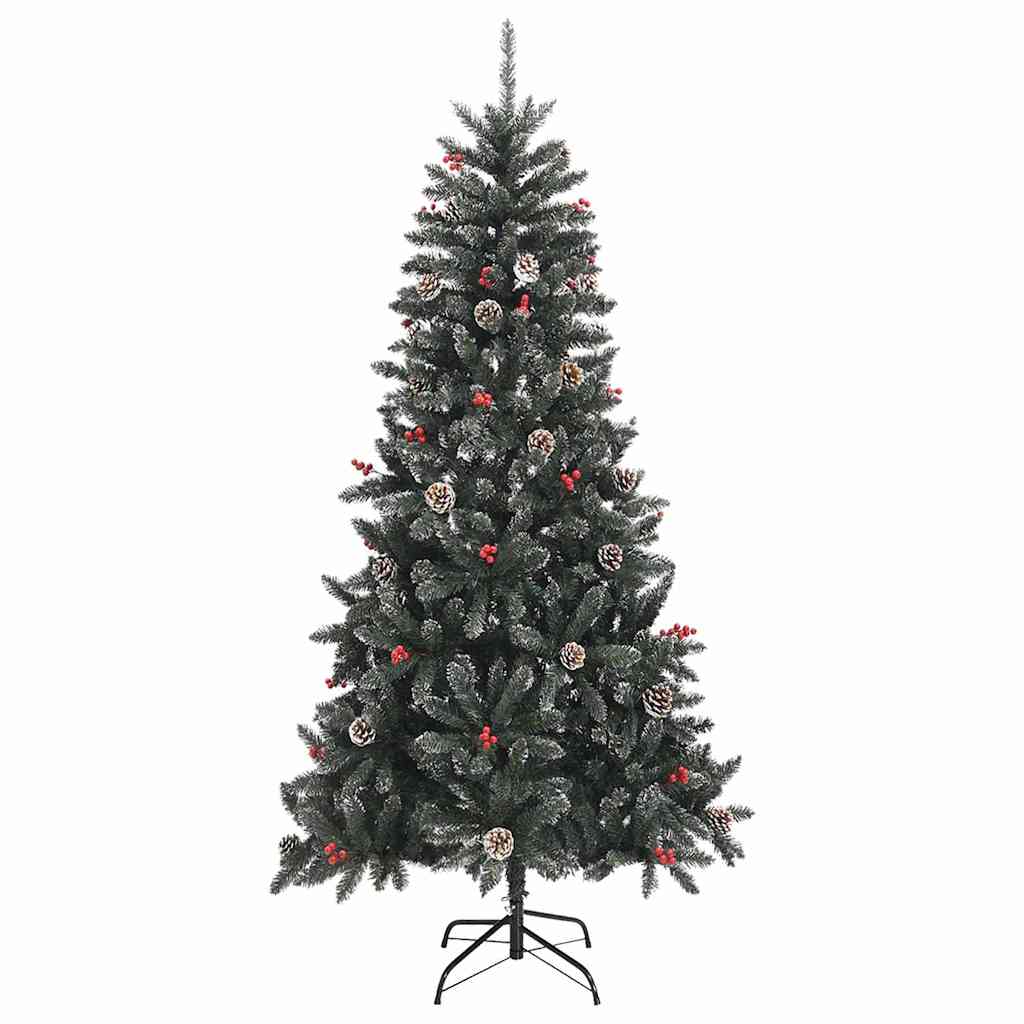 Kunstkuusk alusega, roheline, 210 cm, PVC