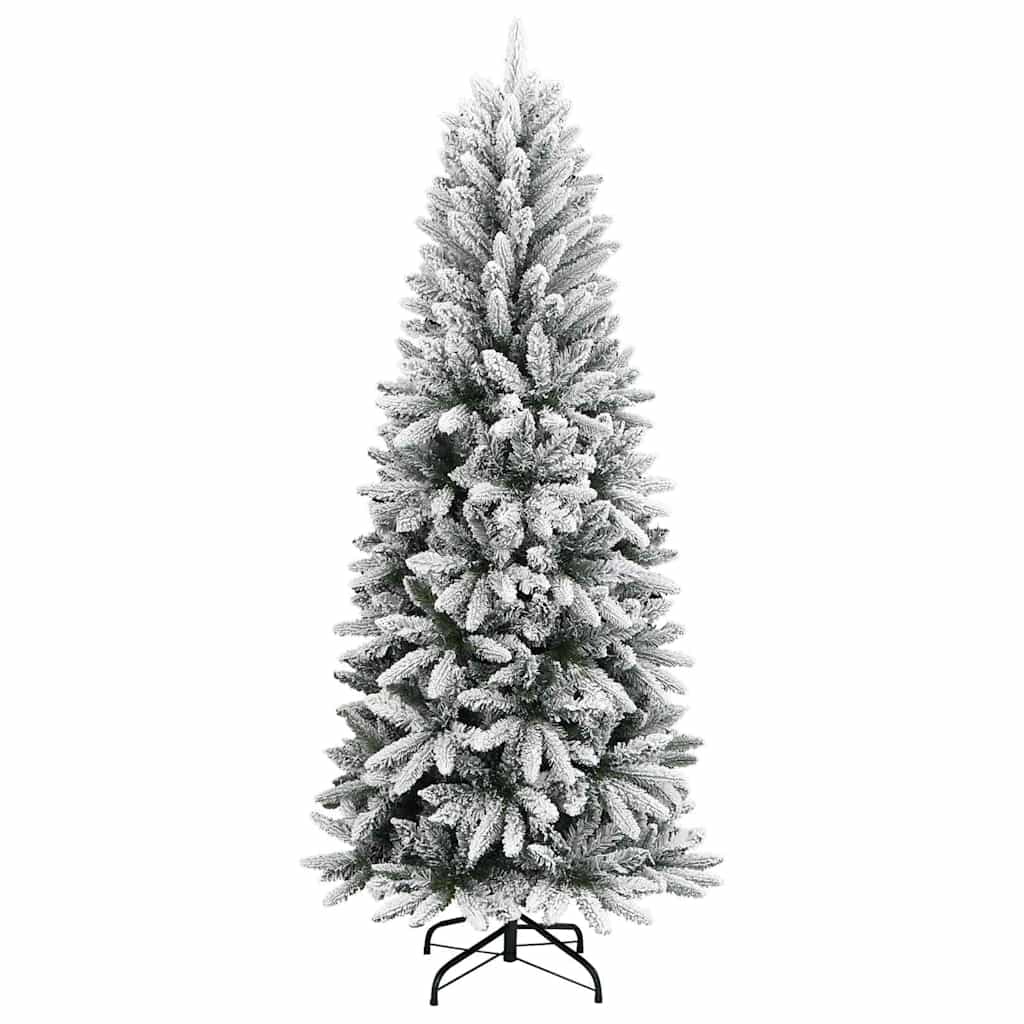 Kunstkuusk lumiste okstega, 120 cm, PVC ja PE
