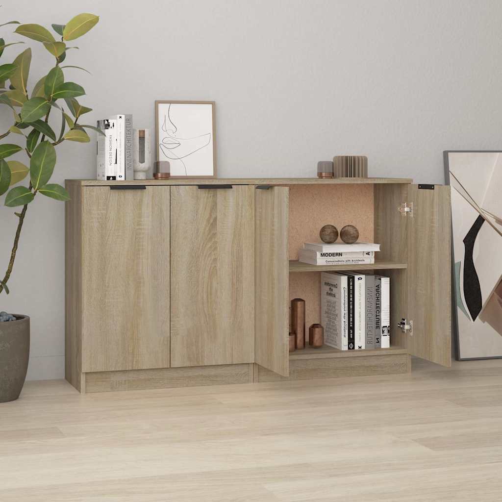 Puhvetkapid 2 tk, Sonoma tamm, 60 x 30 x 70 cm, tehispuit