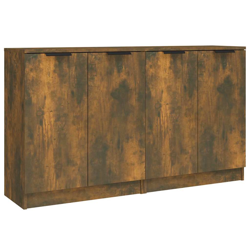 Puhvetkapid 2 tk, suitsutatud tamm, 60 x 30 x 70 cm, tehispuit