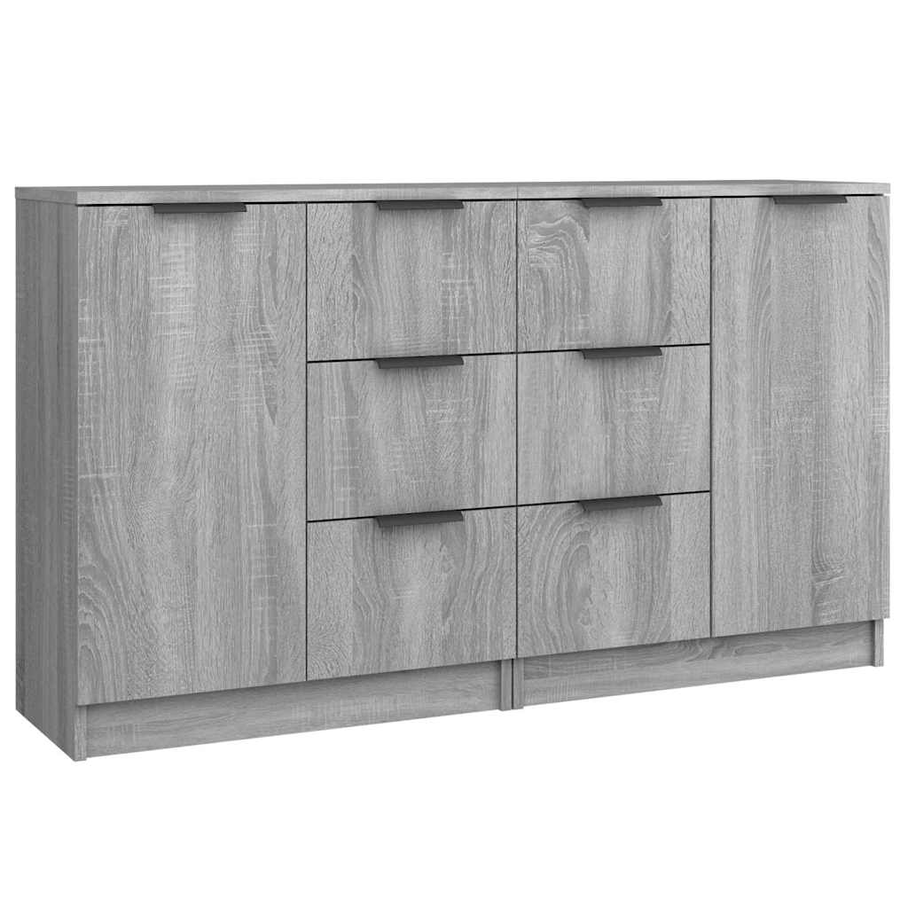 Puhvetkapid 2 tk, hall Sonoma tamm, 60 x 30 x 70 cm, tehispuit