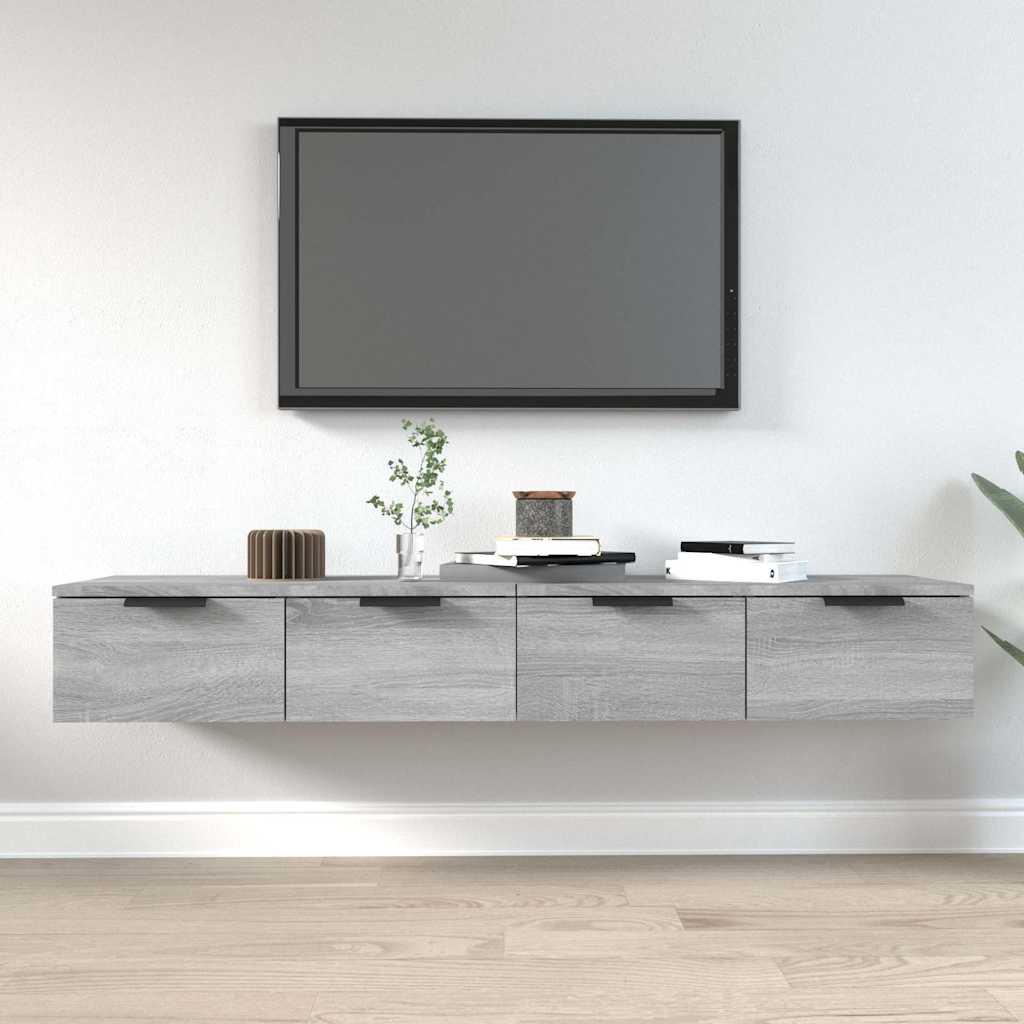 Seinakapid, 2 tk, hall Sonoma tamm, 68x30x20 cm, tehispuit