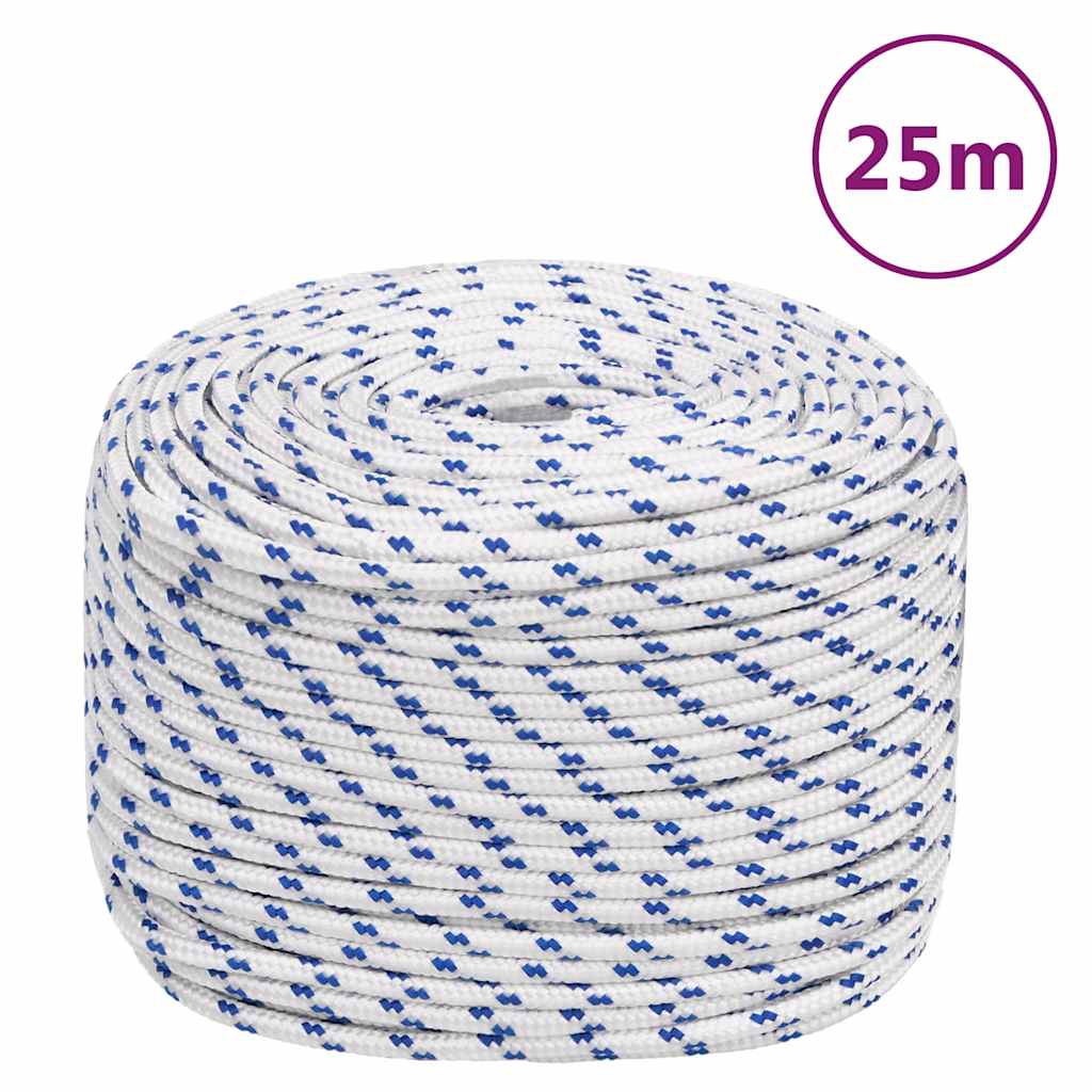 Paadiköis, valge, 6 mm, 25 m, polüpropüleen
