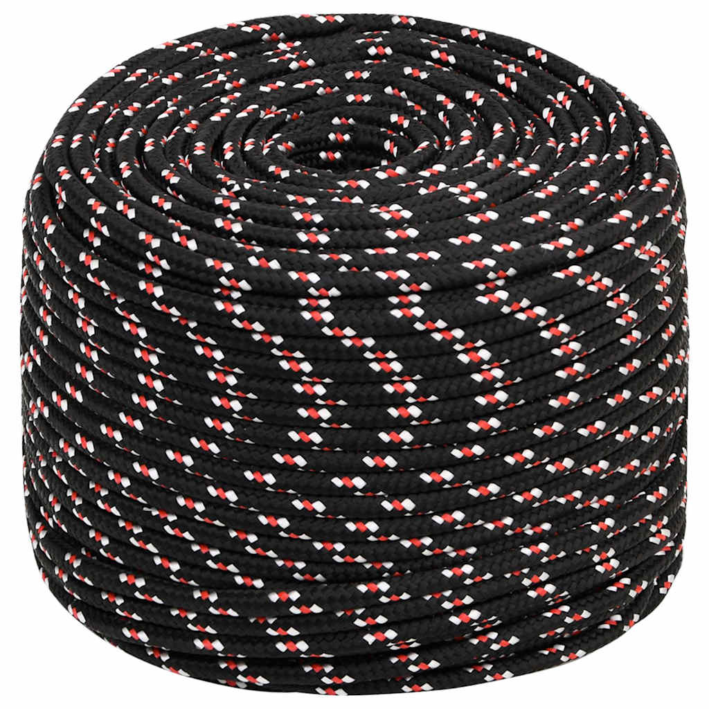 Paadiköis, must, 8 mm, 50 m, polüpropüleen