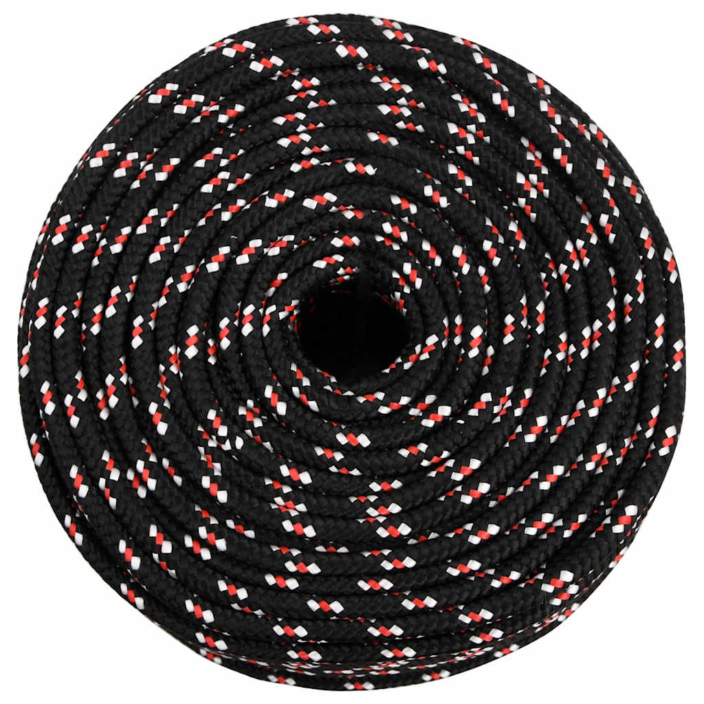 Paadiköis, must, 8 mm, 50 m, polüpropüleen