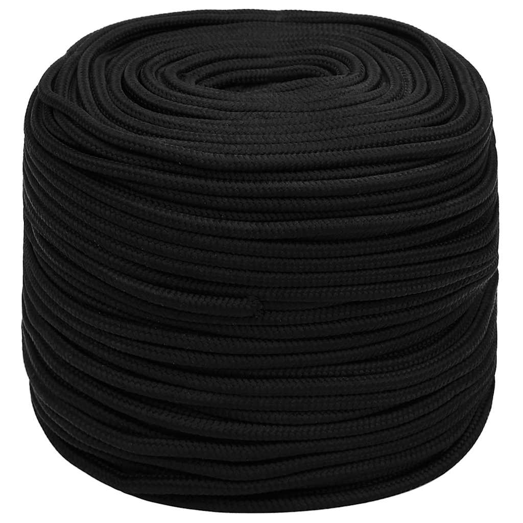 Töököis, must, 10 mm, 50 m, polüester