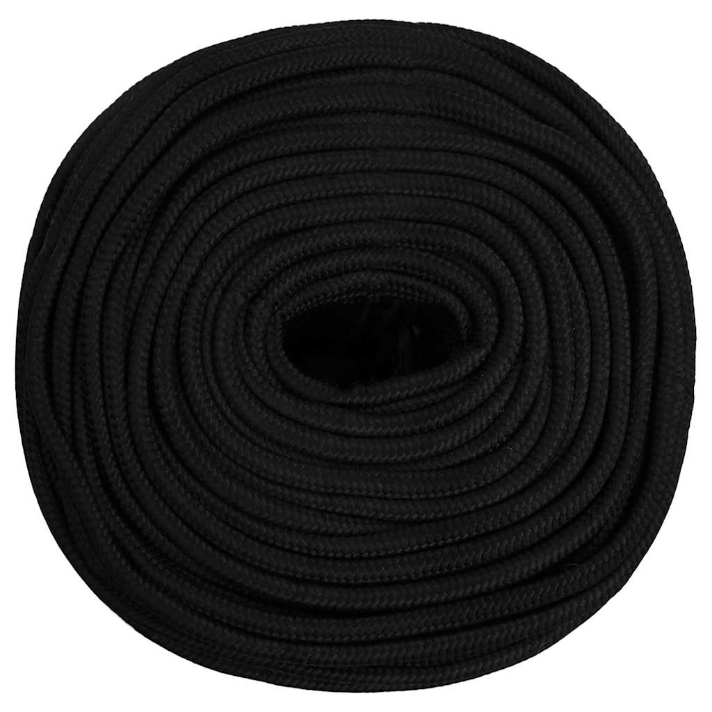 Töököis, must, 10 mm, 50 m, polüester