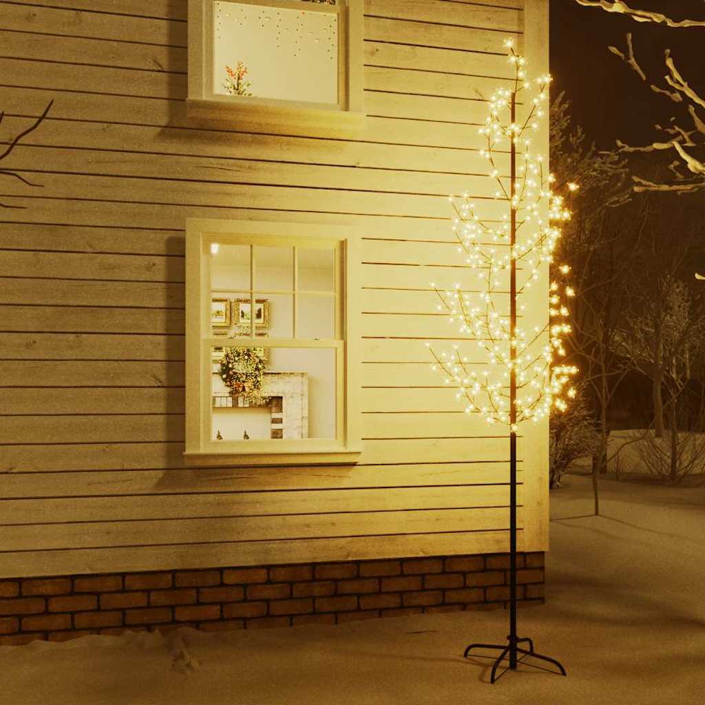 Kirsiõitega LED-puu, soe valge, 368 LEDi, 300 cm