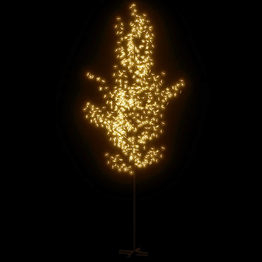 Kirsiõitega LED-puu, soe valge, 672 LEDi, 400 cm