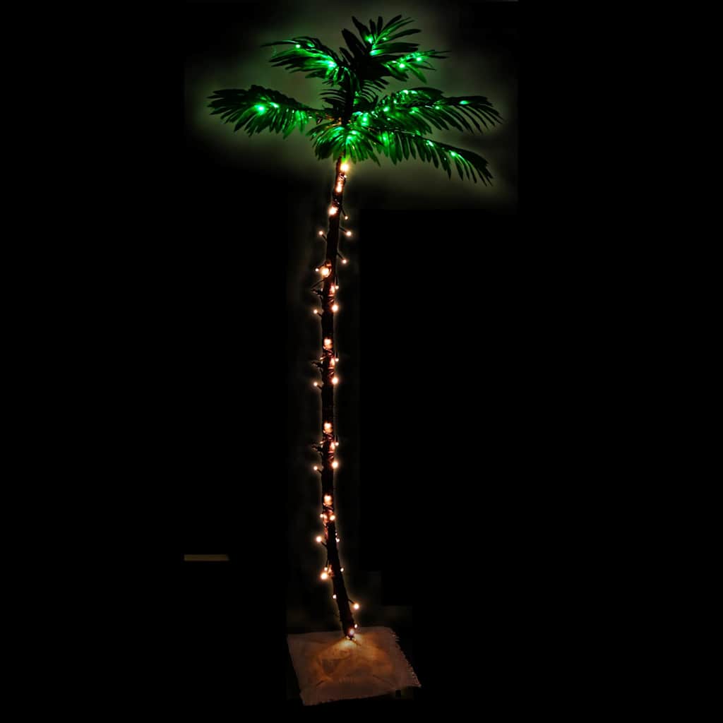 LED palmipuu soe valge 96 LEDi 180 cm