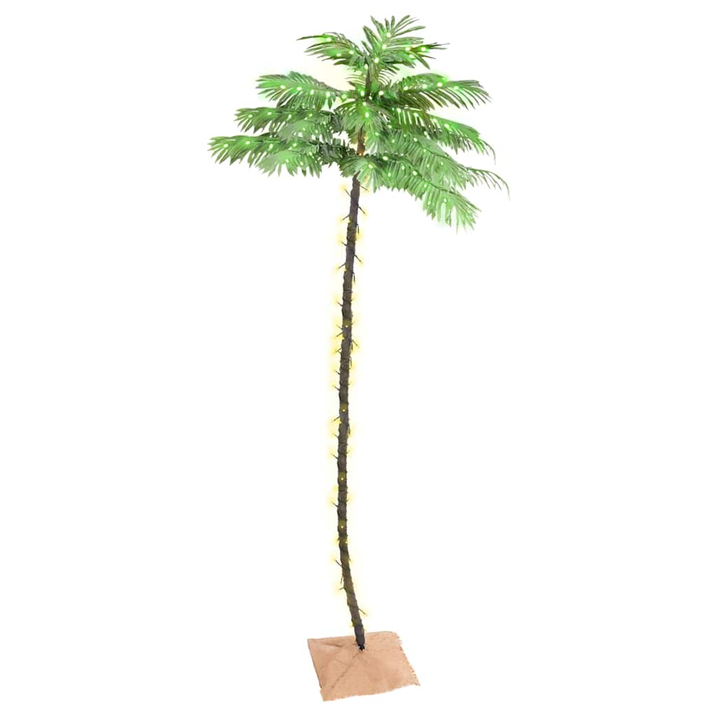 LED palmipuu soe valge 252 LEDi 400 cm