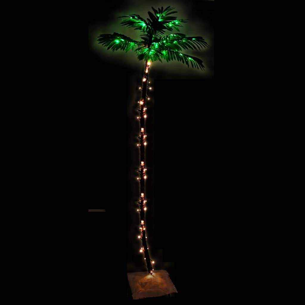 LED palmipuu soe valge 252 LEDi 400 cm