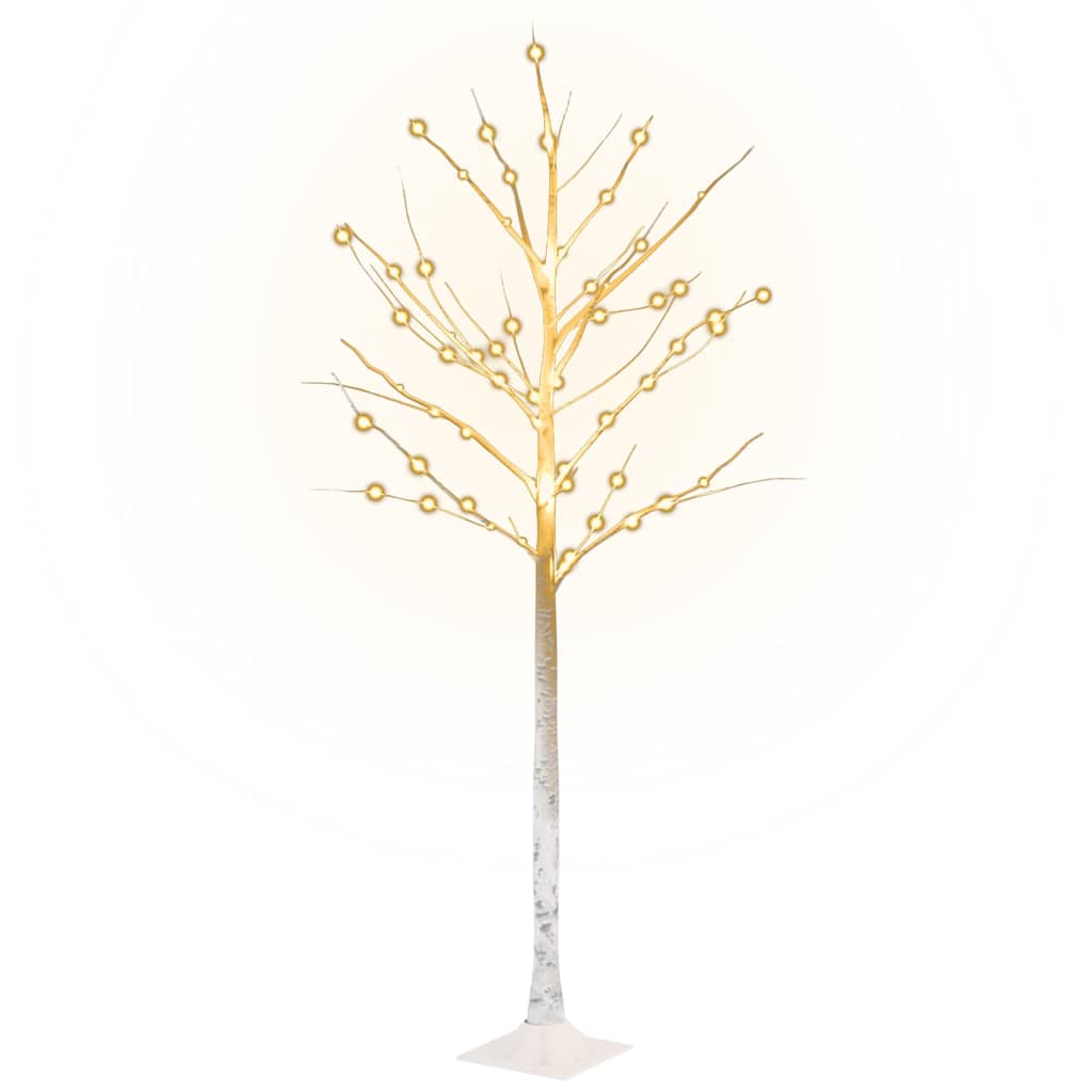 LED kasepuu soe valge 72 LEDi 150 cm