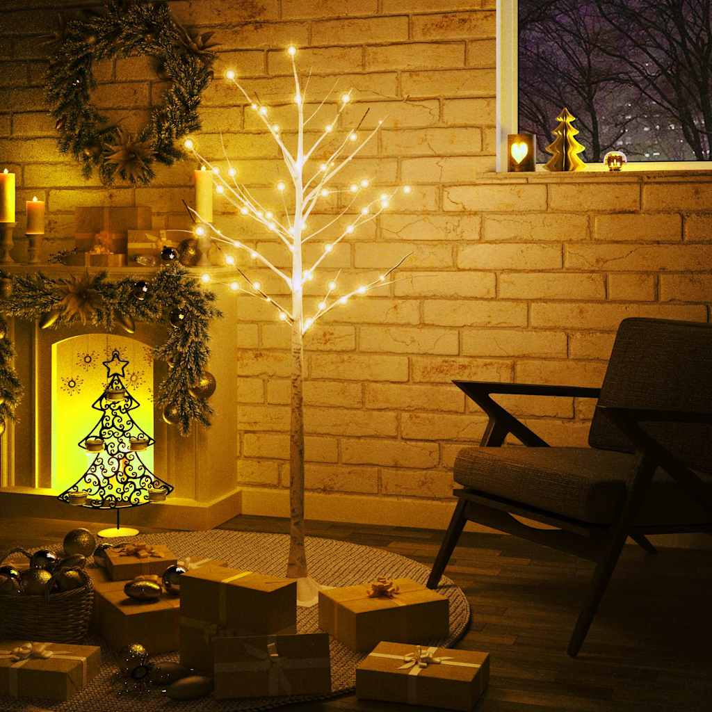 LED kasepuu soe valge 72 LEDi 150 cm
