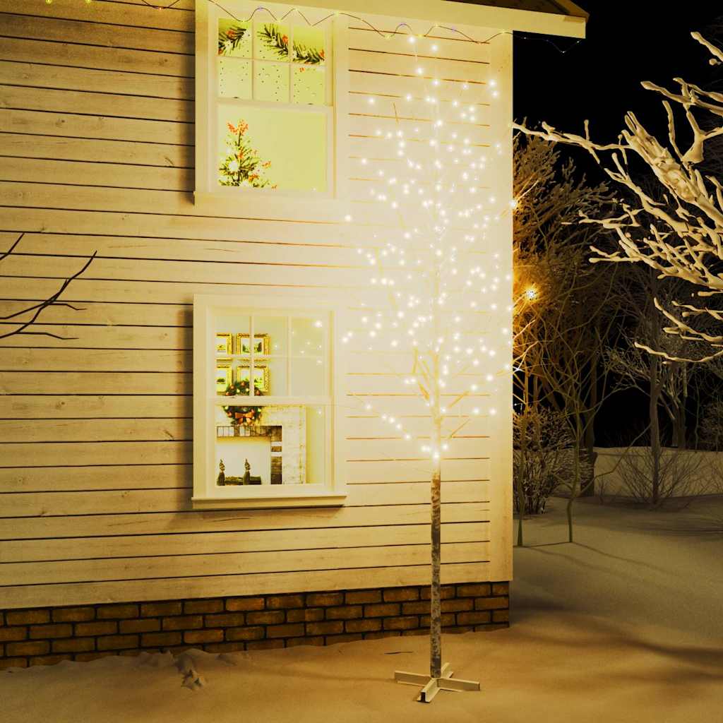 LED kasepuu soe valge 672 LEDi 400 cm