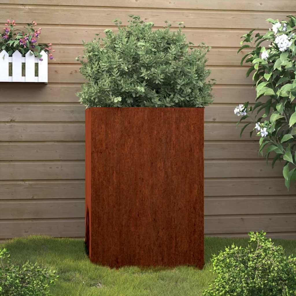 Taimekast, 52x48x75 cm, Corten teras