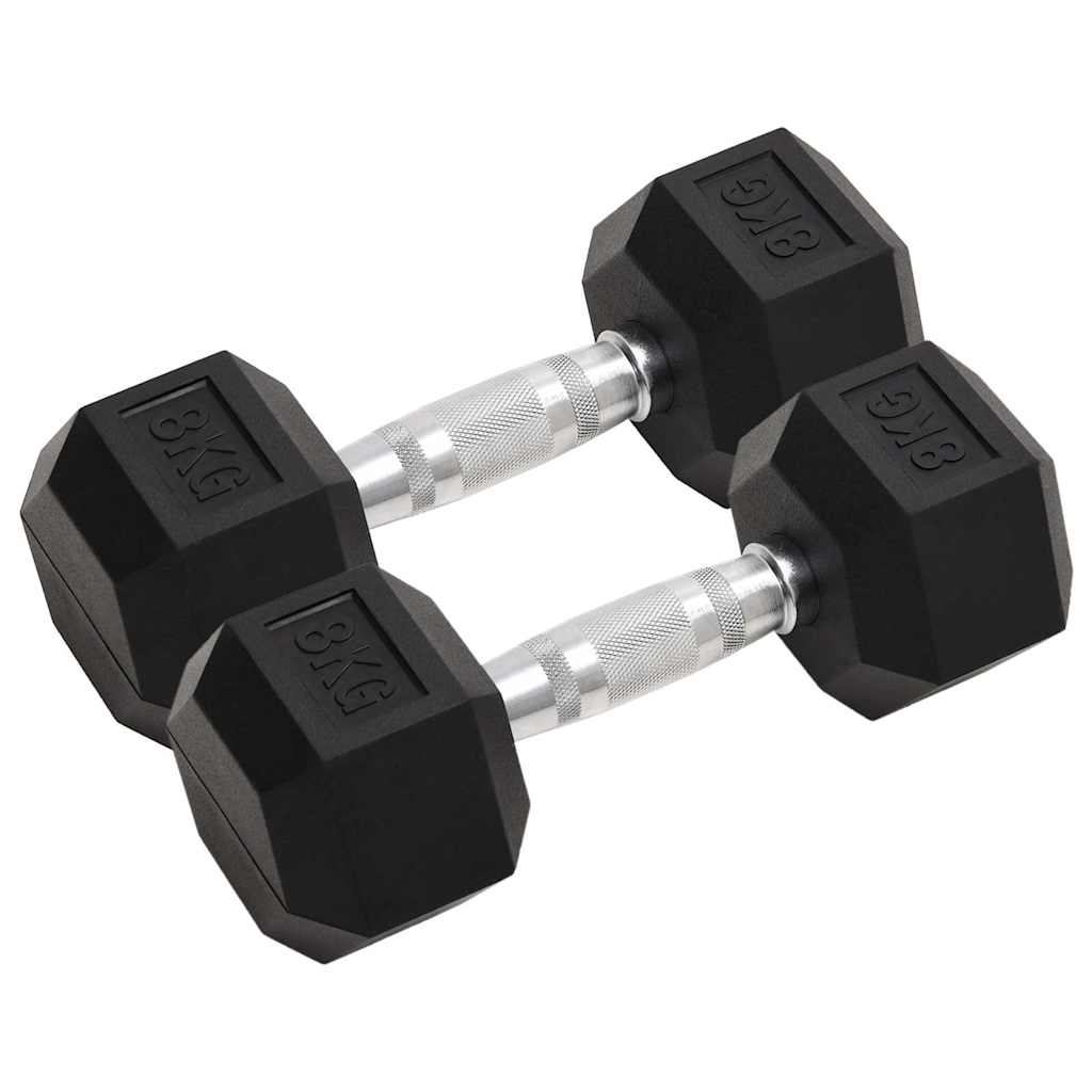 Hantlid 2 tk, 8 kg, täismetallist