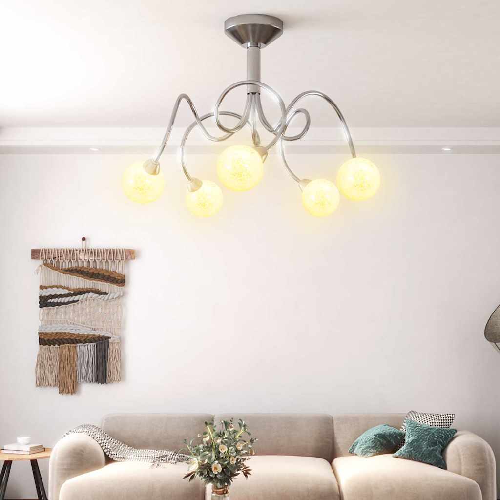 Laelamp ümmarguste lambivarjudega 5 G9 LED-pirnile