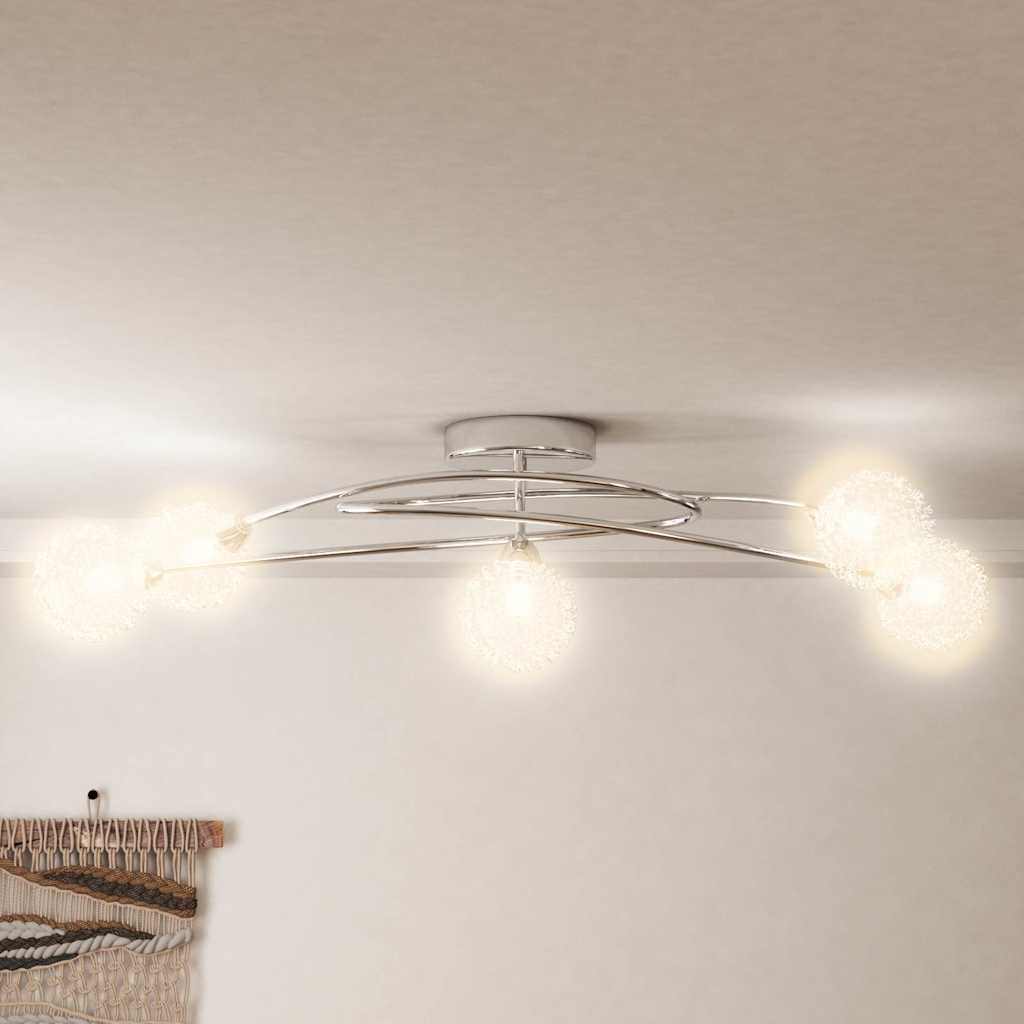 Laelamp võrgust lambivarjudega 5 G9 pirnile