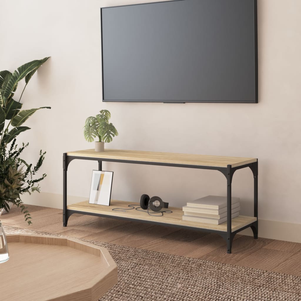 Telerikapp, Sonoma tamm, 100 x 33 x 41 cm, tehispuit ja teras