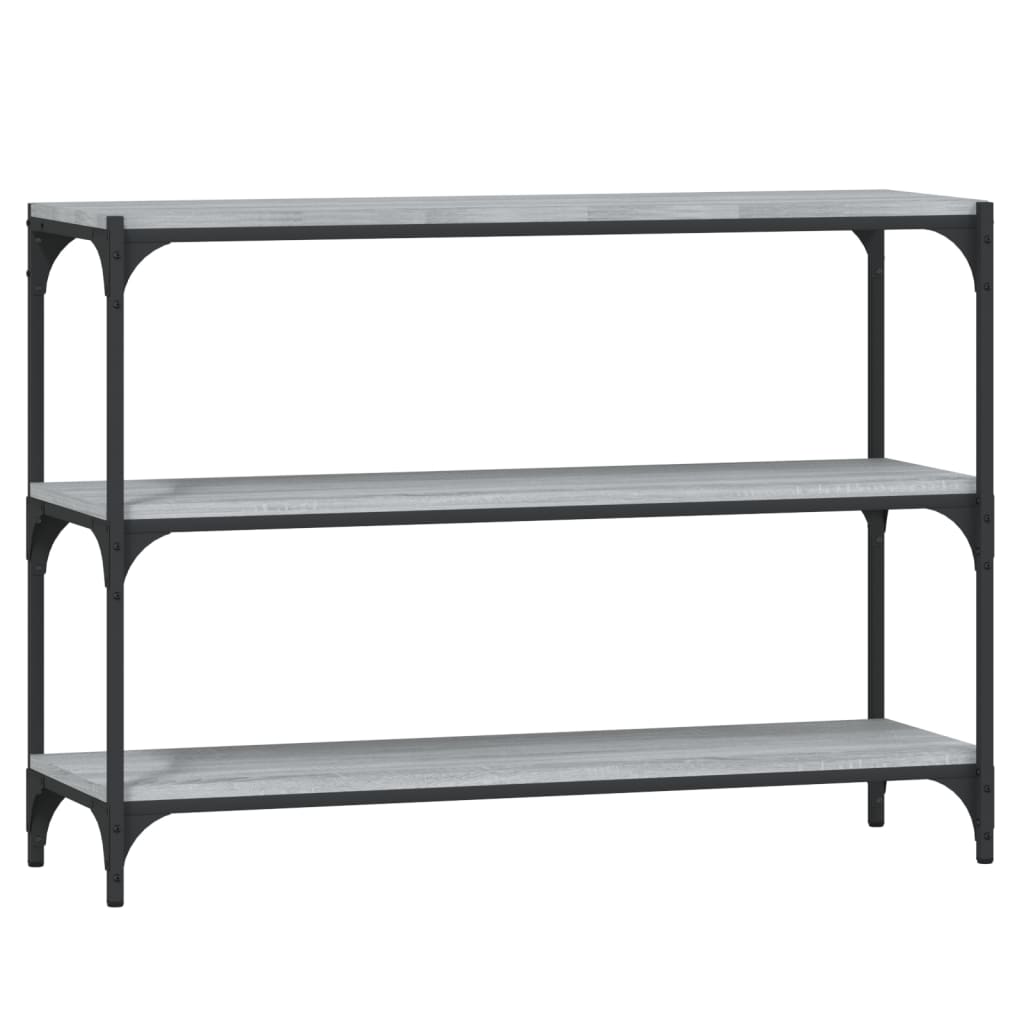 Raamatukapp, hall Sonoma, 100x33x70,5 cm, tehispuit ja teras