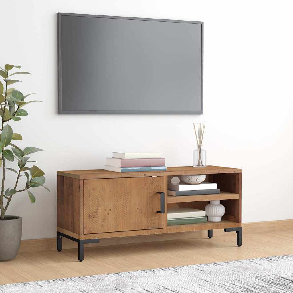 Telerikapp, pruun, 90 x 30 x 40 cm, männipuit