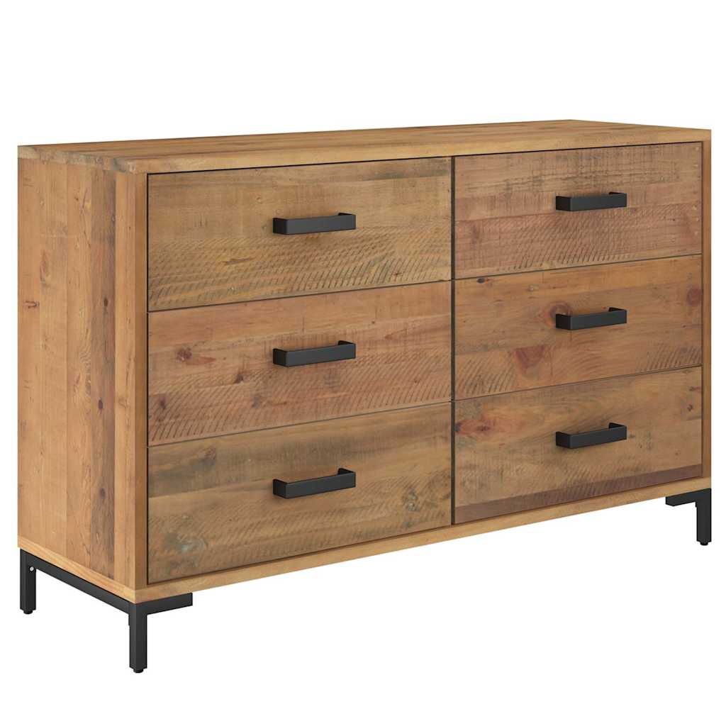 Puhvetkapp, pruun, 110 x 35 x 70 cm, männipuit