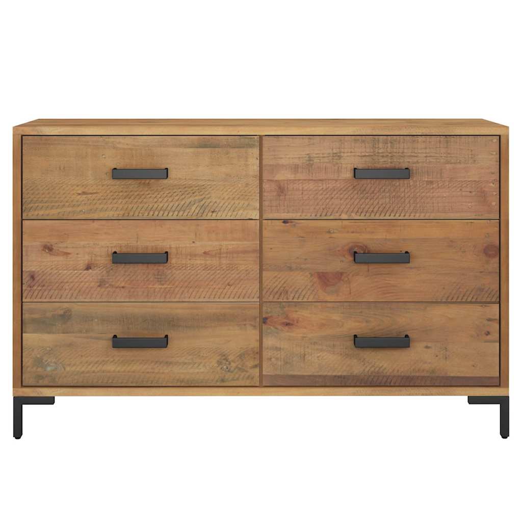 Puhvetkapp, pruun, 110 x 35 x 70 cm, männipuit