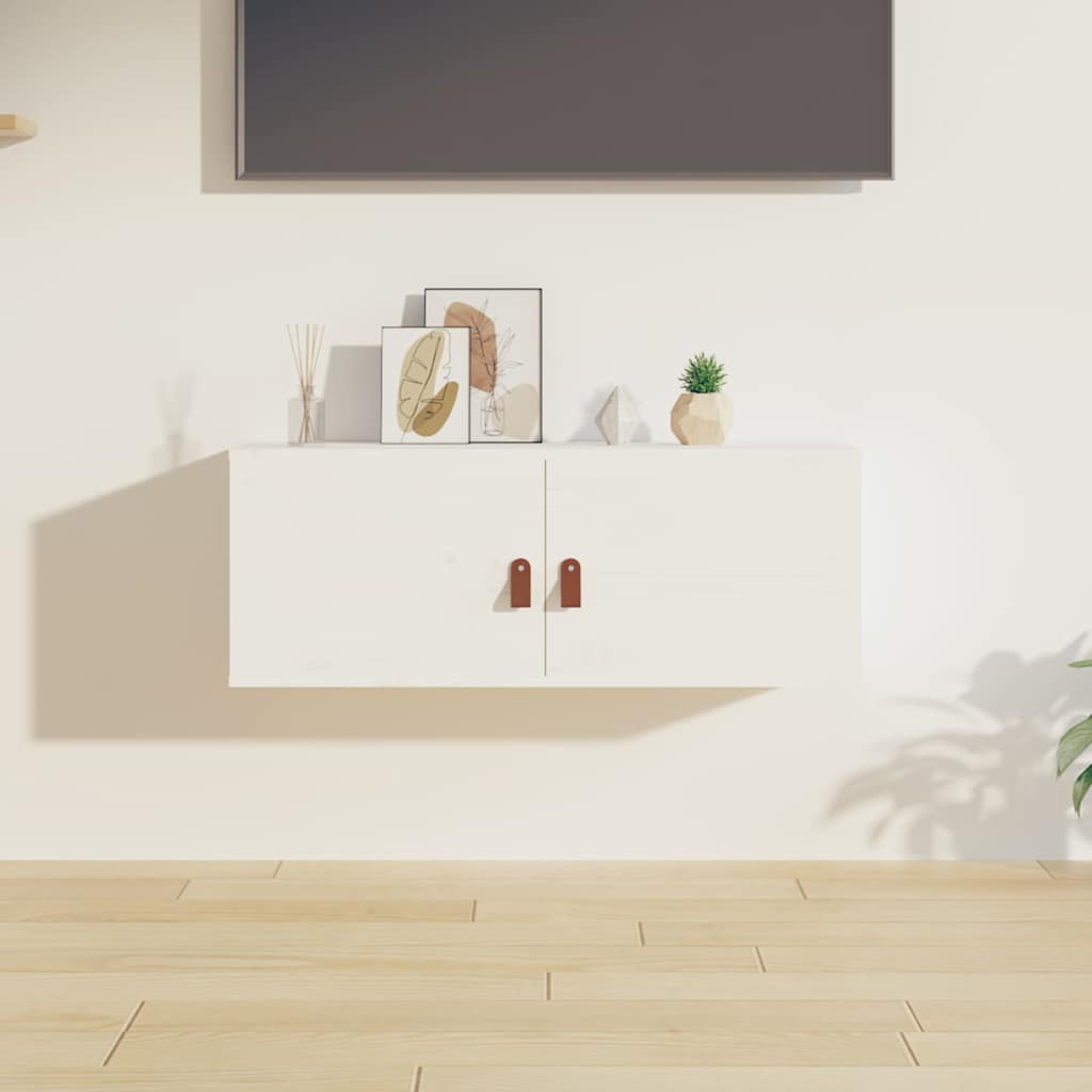 Seinakapp, valge , 80 x 30 x 30 cm, männipuit