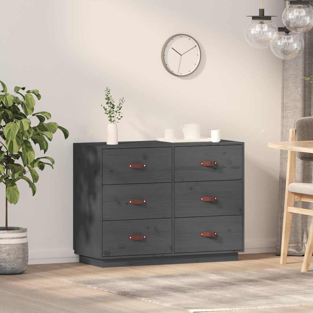 Puhvetkapp, hall, 100x40x75 cm, täismännipuit