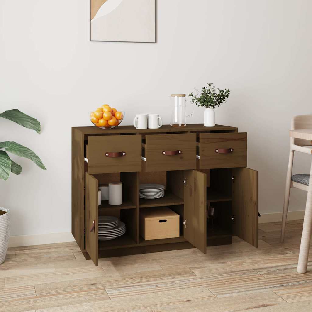 Puhvetkapp, meepruun, 100 x 40 x 75cm, täismännipuit