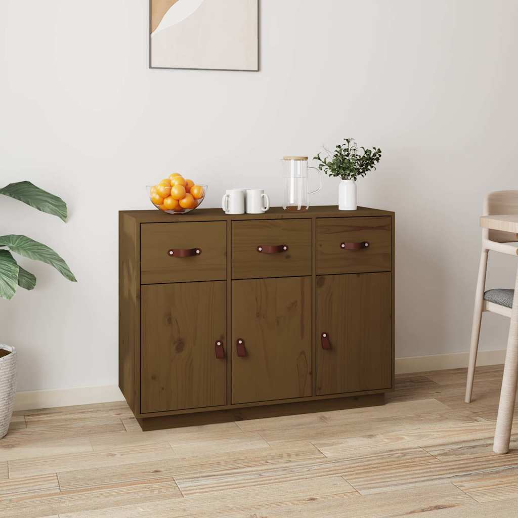 Puhvetkapp, meepruun, 100 x 40 x 75cm, täismännipuit