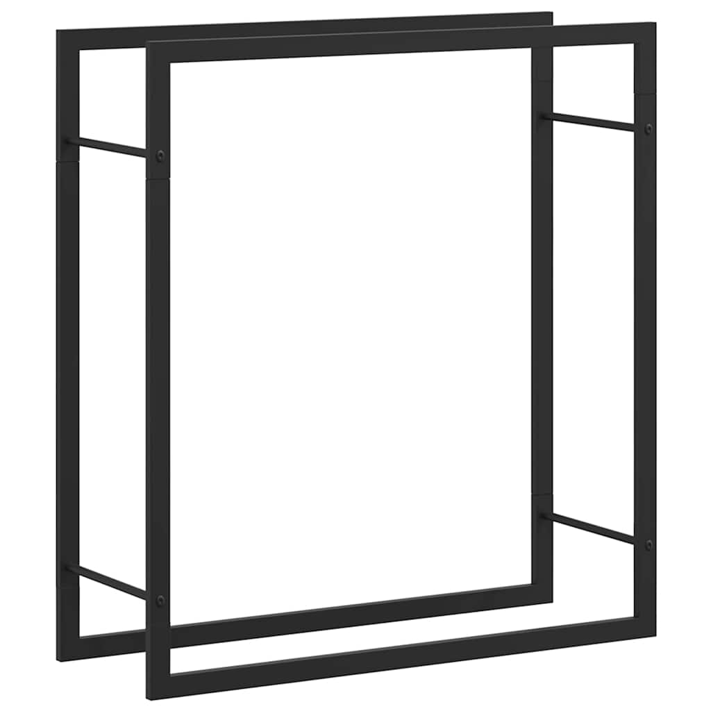 Küttepuude rest, mattmust, 80x28x86 cm, teras
