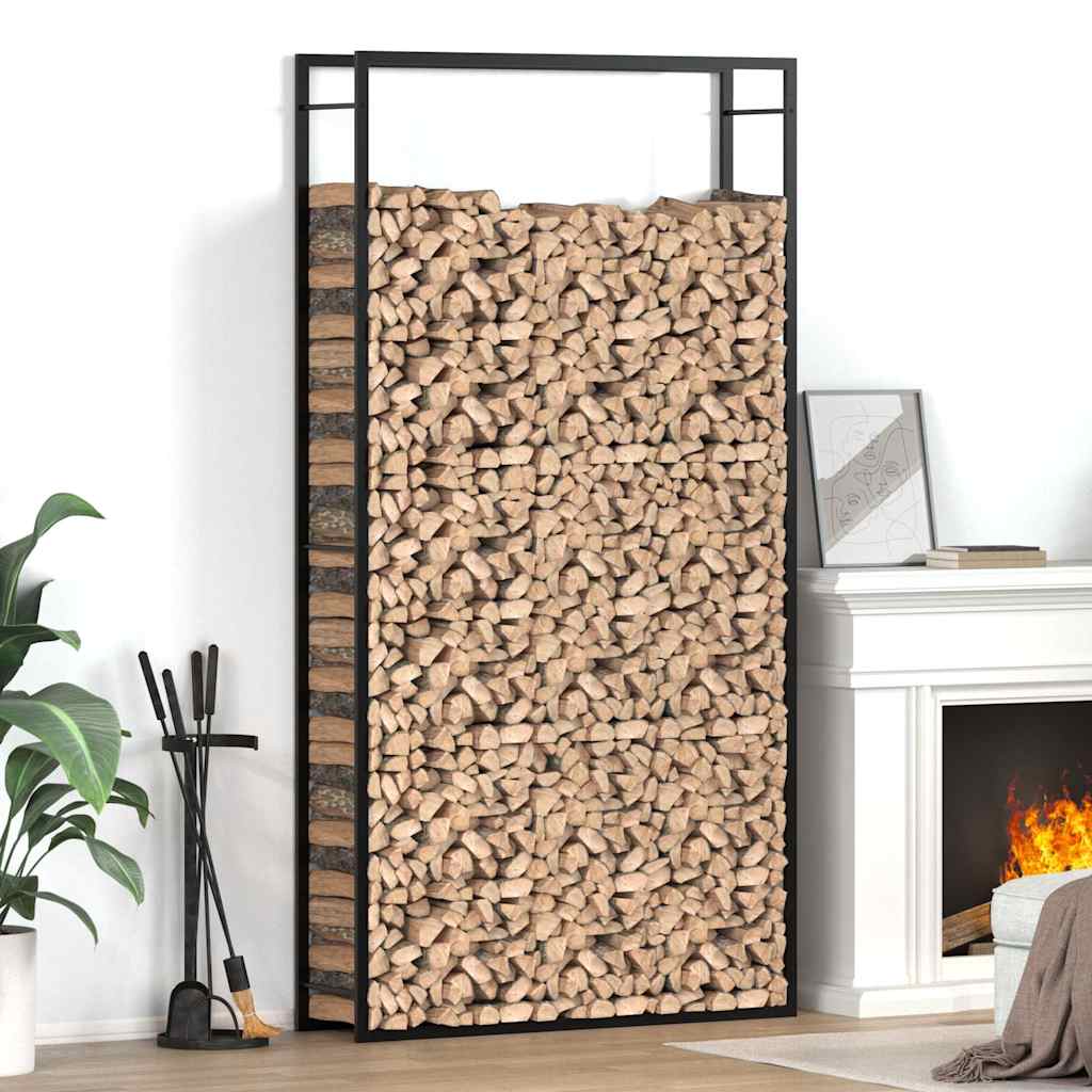 Küttepuude rest, mattmust, 110x28x214 cm, teras