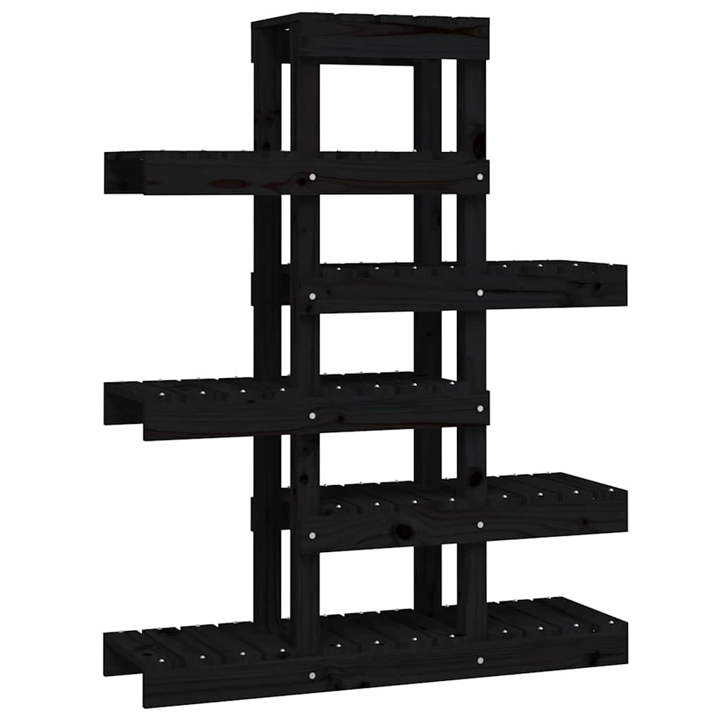 Taimealus, must, 85x25x109,5 cm, männipuit