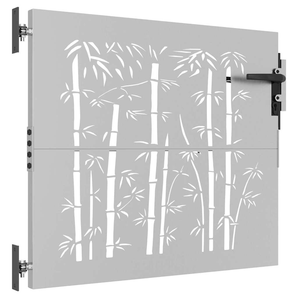 Aiavärav 85 x 75 cm corten terasest bambusdisainiga