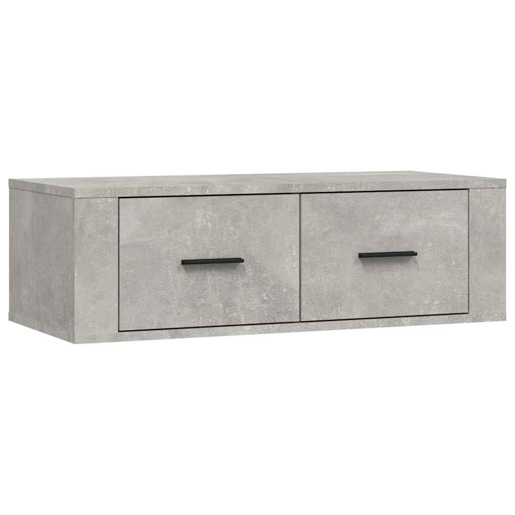 Seina telerikapp, betoonhall, 80x36x25 cm, tehispuit