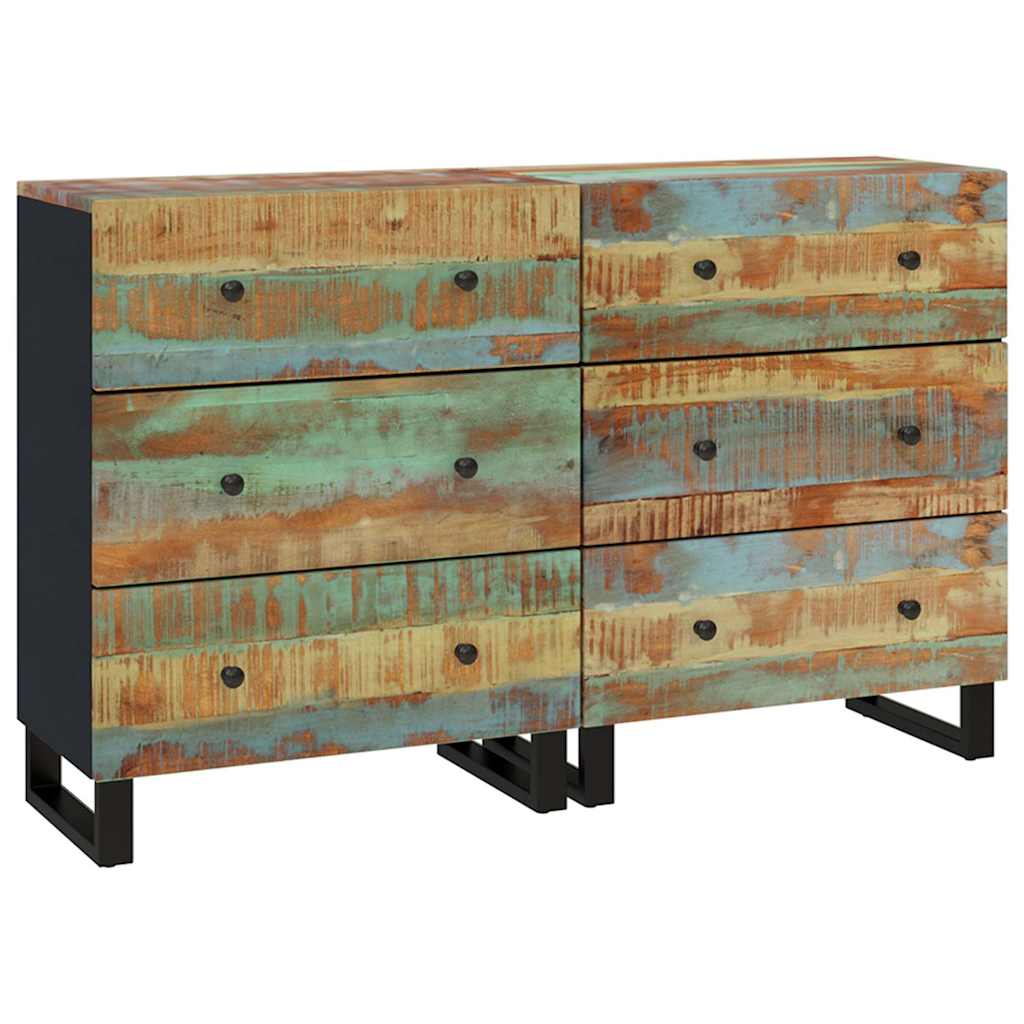 Puhvetkapid, 2 tk, 60 x 33 x 75 cm, taastatud puit