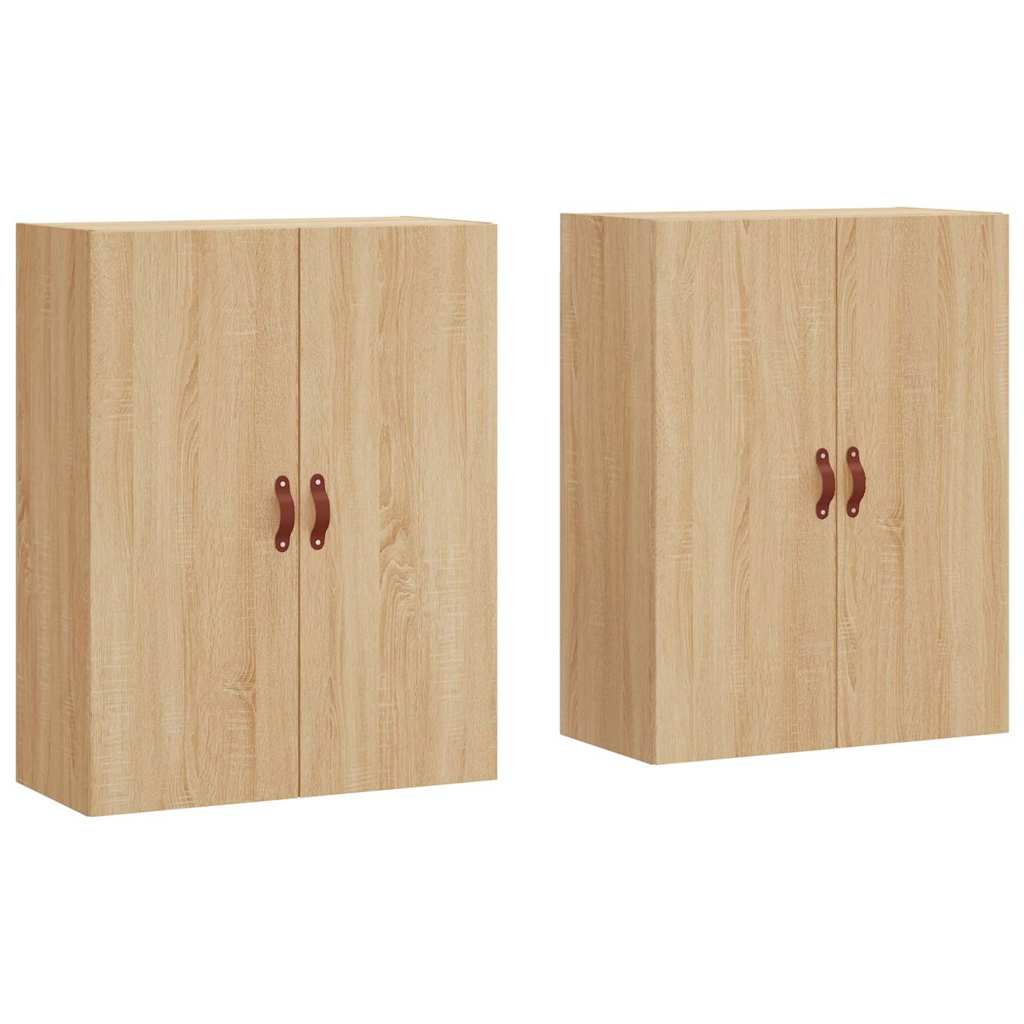 Seinakapid 2 tk, Sonoma tamm, 69,5 x 34 x 90 cm