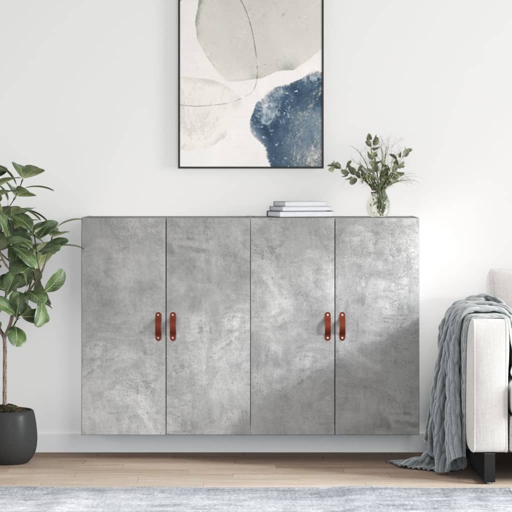 Seinakapid 2 tk, betoonhall, 69,5 x 34 x 90 cm