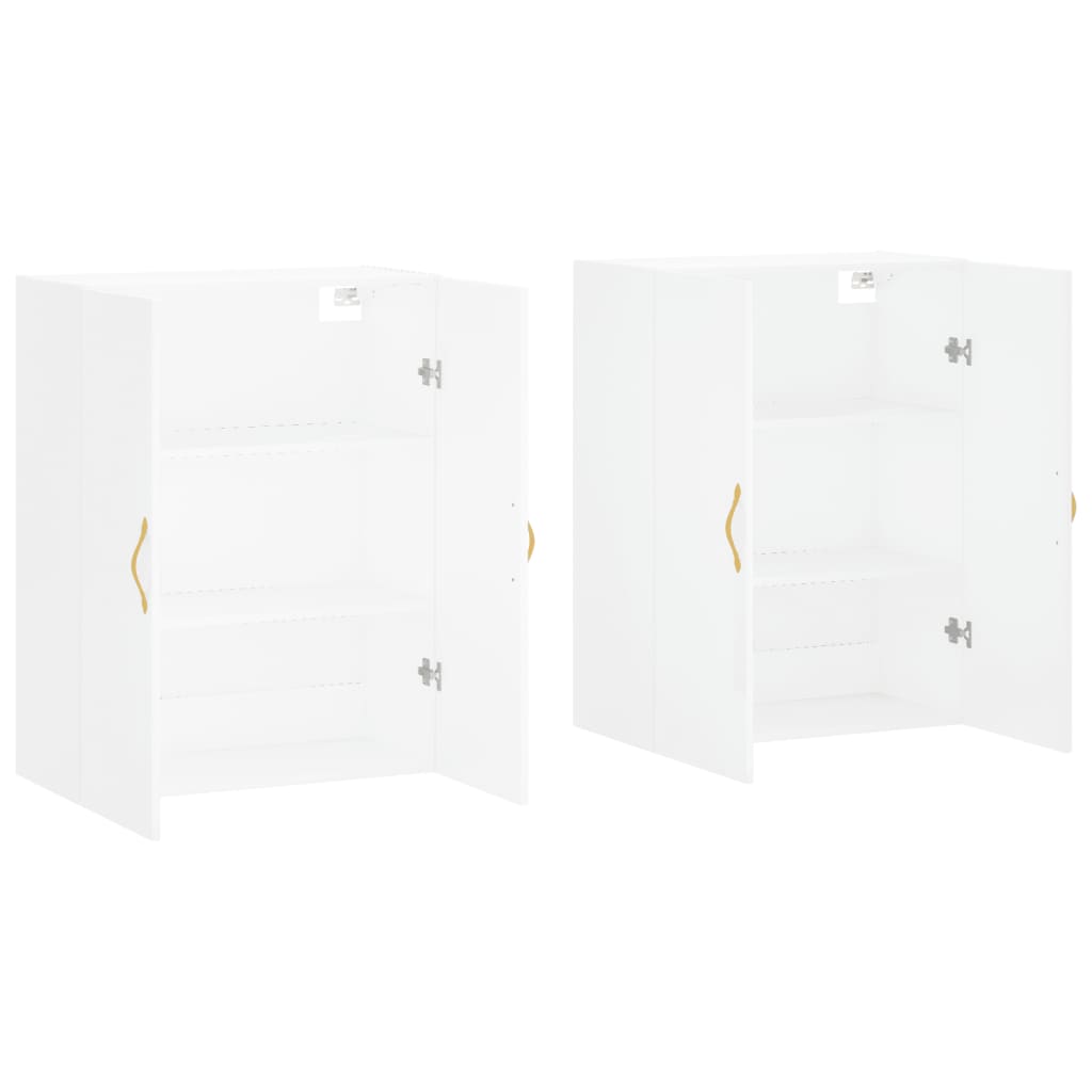 Seinakapid 2 tk, valge, 69,5 x 34 x 90 cm