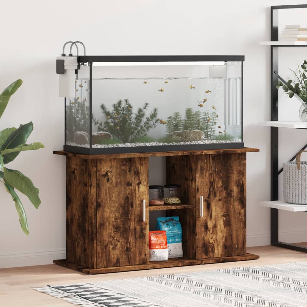 Akvaariumi alus, suitsutatud tamm, 101 x 41 x 58 cm, tehispuit