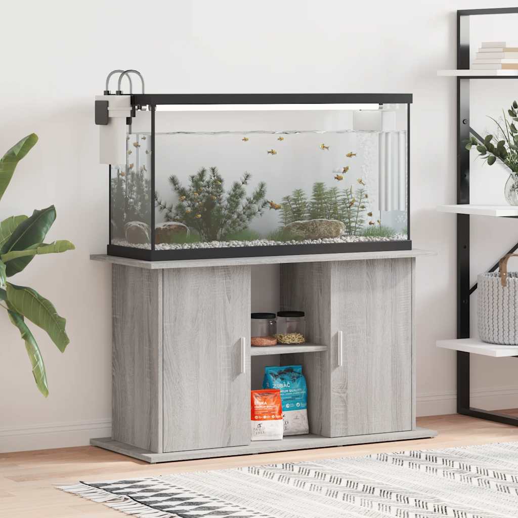 Akvaariumi alus, hall Sonoma tamm, 101 x 41 x 58 cm, tehispuit