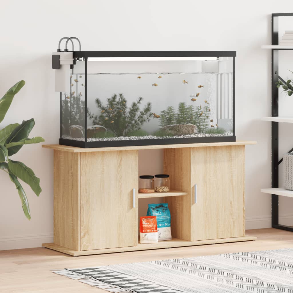 Akvaariumialus Sonoma tamm 121 x 41 x 58 cm töödeldud puit