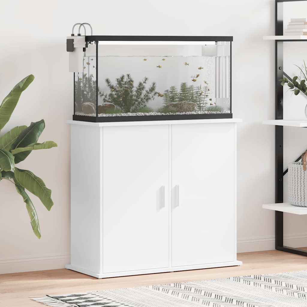 Akvaariumi alus, valge, 81 x 36 x 73 cm, tehispuit