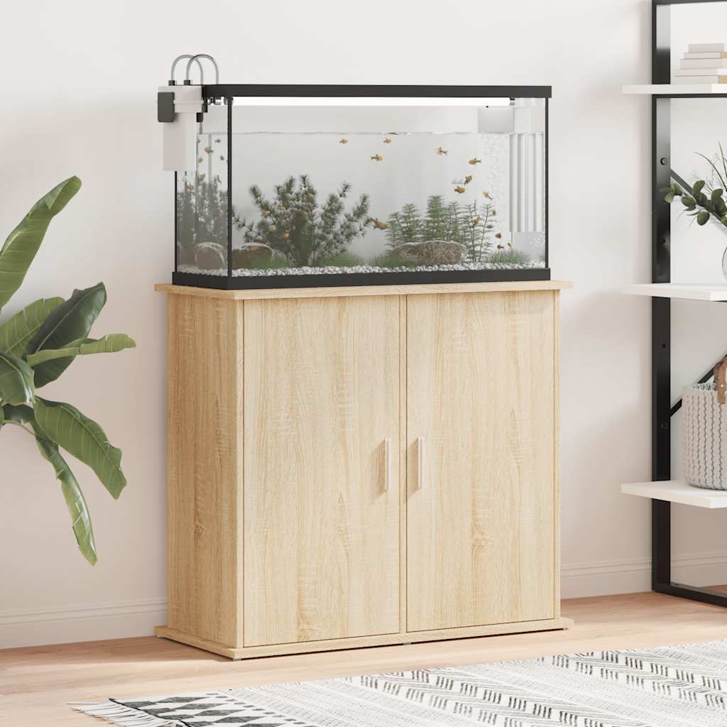 Akvaariumialus Sonoma tamm 81 x 36 x 73 cm töödeldud puit